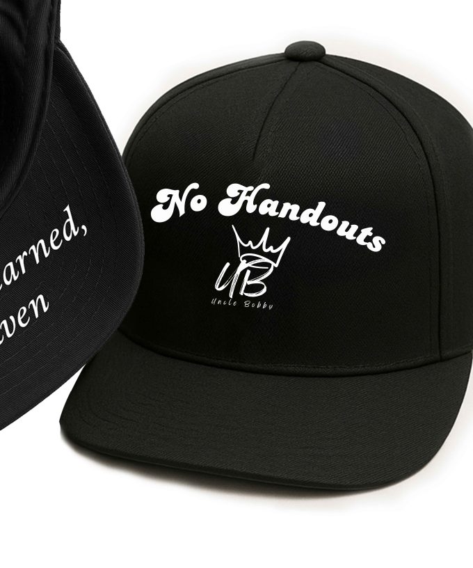 No Handouts Cap - Black - Image 3